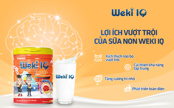 Sữa non Weki IQ - Công thức chuyên biệt giúp nâng cao khả năng tập trung và ghi nhớ cho trẻ 