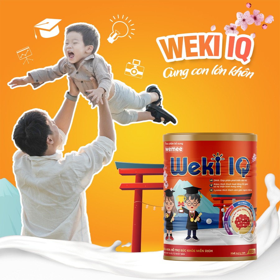 Sữa Weki IQ bao nhiêu tuổi uống được? 