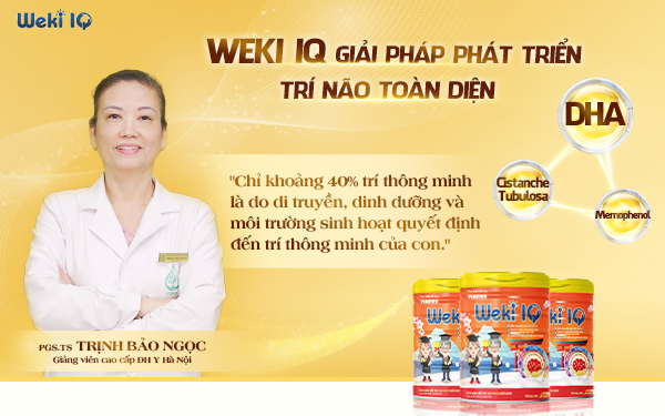 Cùng PGS.TS.BS Trịnh Bảo Ngọc tìm hiểu lợi ích của sữa Weki IQ